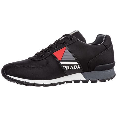 prada men sneakers black